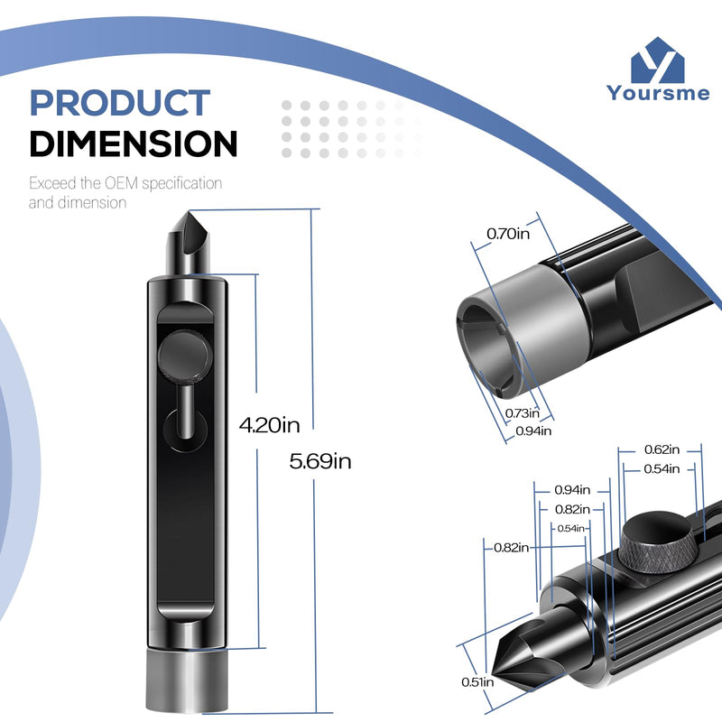 Yoursme LTTR1 Rimming & Deburring Tool for 3/16" to 1/2" Tubing, Outside/Inside Tubing Deburring Tool, Brake Line Deburring Tool, Achieve Optimal Tubing Flaring, Debur Tubing Efficiently