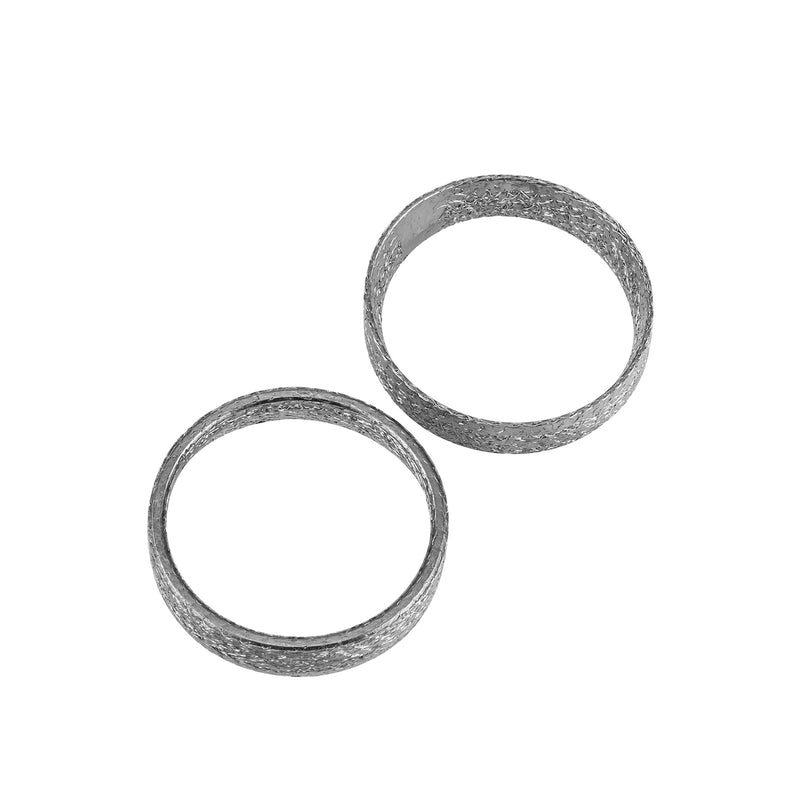 Mofun Exhaust Gasket Compatible with Harley Big Twin and Sportster Models,Dyna,Touring,Softail 1984-2024,1 Pair 2pcs, Made of Wire and Graphite