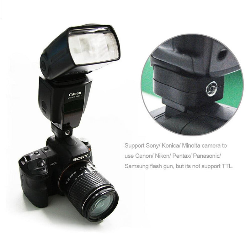 Pixel Flash Hot Shoe Adapter for Sony Alpha A900 A850 A750 A700 A550 A500 A380 A350 A330 A300 as FS-1100
