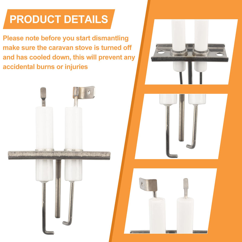 525019 230956 Igniter RV Furnace Electrode Assembly for Suburban Ignitor Furnace Parts for RV Furnace NT-24, NT-12S, NT-24S, NT-30, NT-30S, NT-34, NT-34S