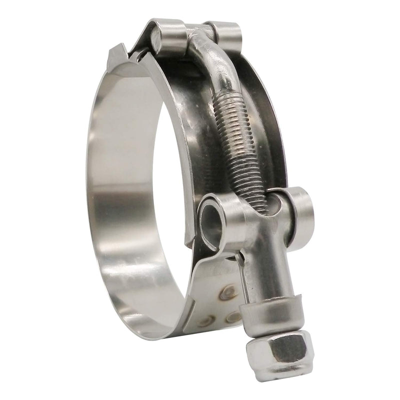 3" T Bolt Hose Clamp Stainless Steel - Working Range 81mm - 89mm for 3" Hose I.D. with 3mm - 6mm Wall Thickness, Roadformer T-bolt Hose Clamps Featured to Provide Reliable Sealing Force, 2 Pack 3" Hose Clamp 81mm - 89mm (3.19" - 3.50")
