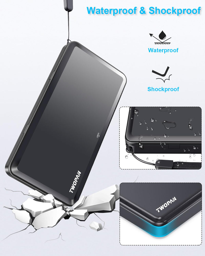 Portable iPhone SSD Travel Case Protective Storage Cover, Compatible Portable iPhone External SSD 1TB 2TB 512GB (Case for 4 SSD)