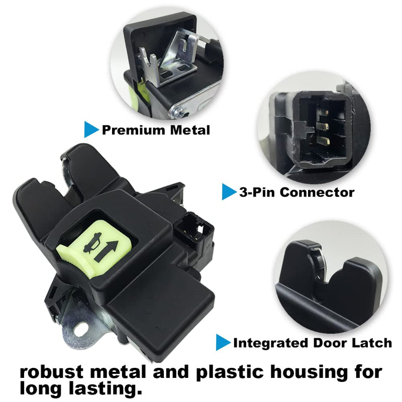 Trunk Latch Lock Actuator, Replacement for Kia Forte 2014-2020 with 1.6 1.8 2.0 Liter L4 Engine, Replaces OE: 81230-A7030 (Rear Tailgate Door Latch Lock Actuator Motor)