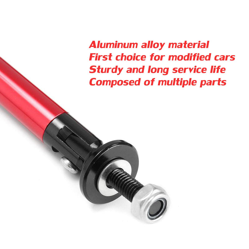 Car Front Bumper Lip Splitter Strut Rod 2PCS Strut Rod Protector Rod Support Bars Adjustable Compatible Auto Bumper Fasteners Lever Kits with Most Vehicles(Red,150mm/5.9") red 150mm=5.9 inch