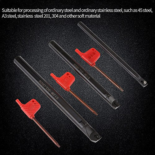 CNC Lathe Boring Internal Turning Bar Holder + 10 Pcs CCMT0602 Insert + 3 Pcs Wrench