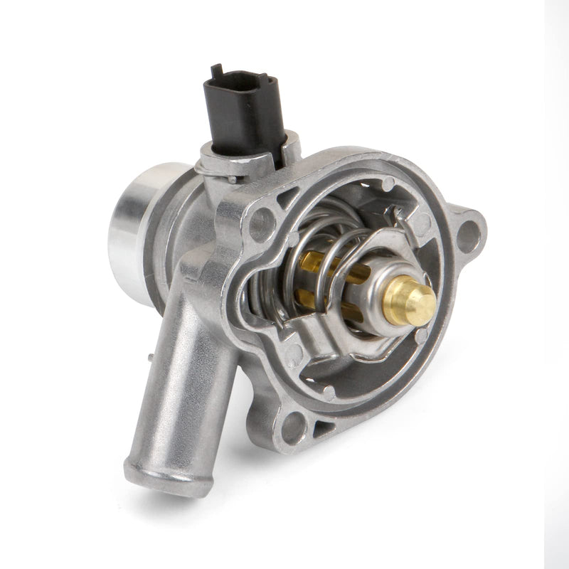 MITZONE Upgrade Aluminium Coolant Thermostat Housing Assembly compatible with Chevy Cruze 2011-2016 Trax Sonic 2012-2020 Buick Encore 2013-2019 1.4L Replace 25200455 55565336 902-808 55565336 (Upgrade Aluminum)