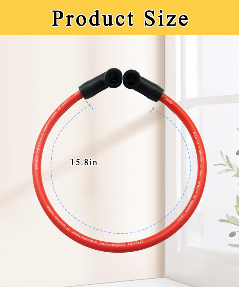 18" 8.5mm Red Coil Wire Fits for an HEI Style Terminal Replacement for Blaster 2 and Blaster 3,Replace 84059
