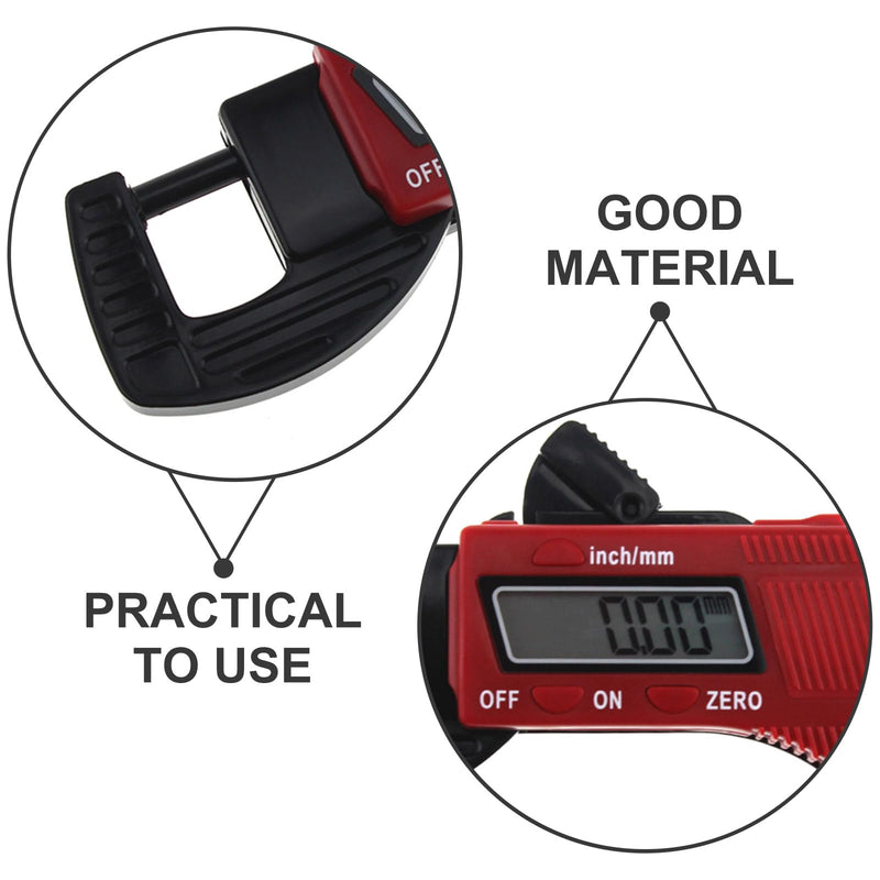 2pcs Thickness Gauge Caliper Micrometer Thickness Micrometer Measurement Tool for Thickness Digital Micrometer