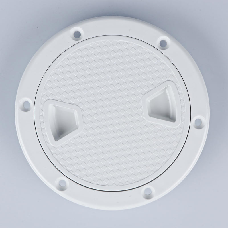 Smartmarine Boat Hatch White 4"6"8" Round Non Slip Inspection Hatch w/Detachable Cover for Marine Boat Yacht (4 inch) 4 inch