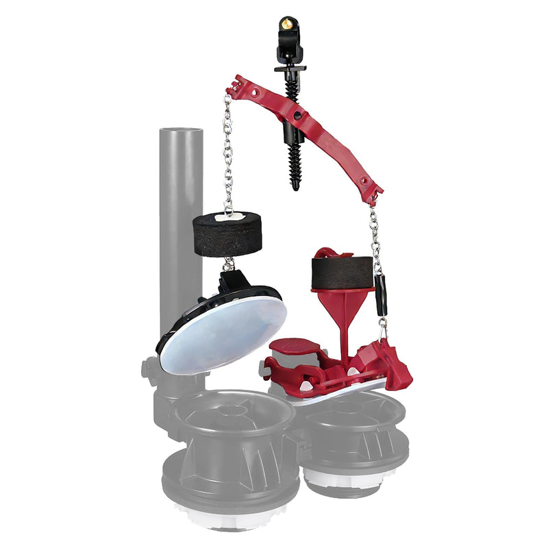 Toilet Flapper Replacement Kit,Compatible with American Standard 7381657-200.0070A Vormax Toilets Flapper, 3-Inch Dual Flapper Design with Silicone Seals and Teeter Bar