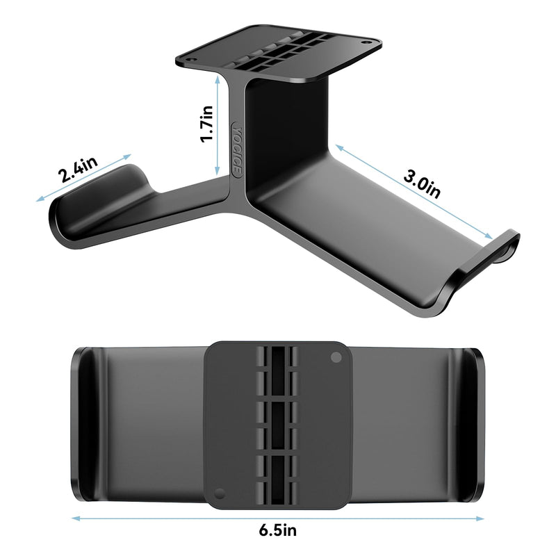 Controller Holder，Headphone Stand，Controller Stand，Headset and Controller Stand， Under Desk Controller Holder with Strong Double Sided Tape，Universal Design for Xbox ONE, PS5, PS4, PC