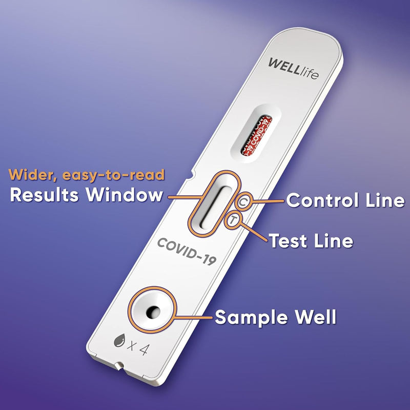 WELLlife Covid-19 Antigen Home Test, Covid Tests for Home Result in 10 Minutes Covid Rapid Testing Kit FDA Authorized, 2 Tests 2T