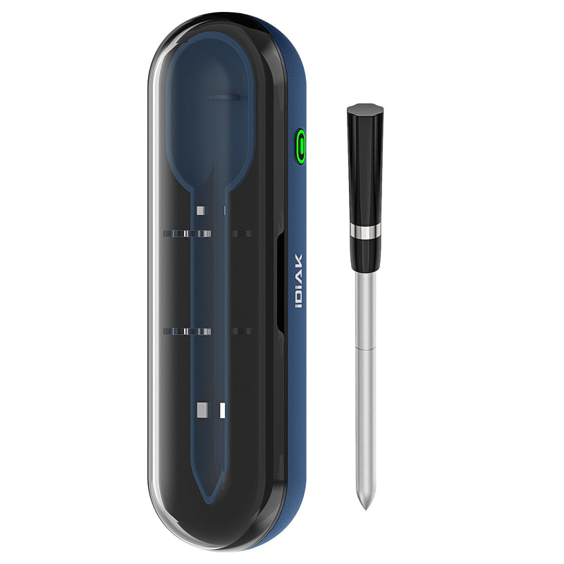 Wireless Meat Thermometer for Grilling and Smoking, CP10 New Gen 500FT Meat Probe Thermometers, Dual Sensor, Dual Alarm, Smart Food Thermometer Probe for BBQ, Oven, Grill, Smoker, Sous Vide Black