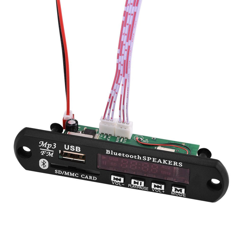 Bluetooth MP3 Decoder Board with USB and SD/MMC Card Slot Audio Bluetooth Module USB SD FM Hands- Call with Remote Control