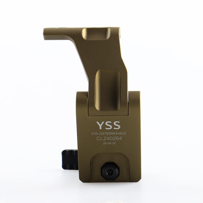 YSS FTC Magnifier Mount with Fast QD Lever Compatible G33 G43 G45 3X 6X Etc Flip to Center Magnifiers Scope Mount 2.26" Optical Centerline Height Riser Mount (tan)