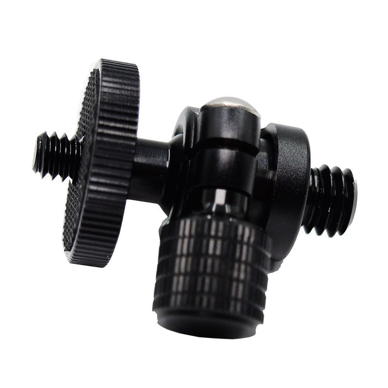 koolehaoda Mini Ballhead Camera Tripod Ball Head Mount and 1/4 to 3/8 Connector (1/4 to 3/8 Connector)