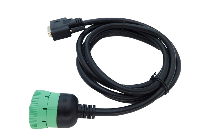 Type2 Green 9Pin J1939 to DB15 ELD Cable for Fleet Management ELD Device for Truck 6.6ft/2M
