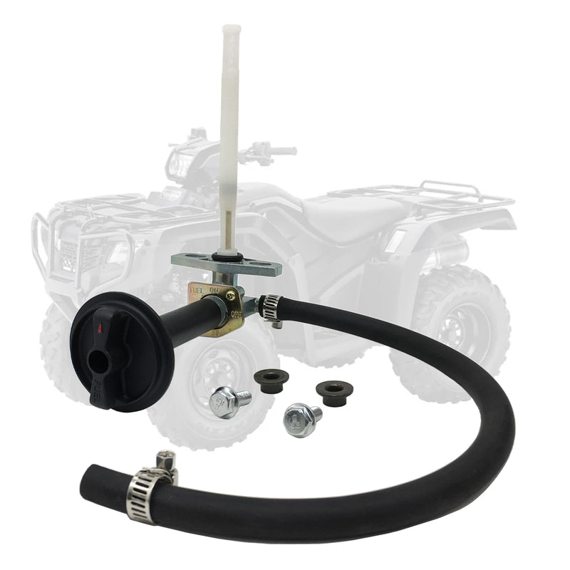 Fuel Petcock ON OFF Valve With Lever Screw Fit for Honda Recon 250 TRX250 Rancher TRX350 Honda Rancher TRX420 Foreman TRX450 Foreman Rubicon TRX500FA Fuel Tank Switch Valve Part 16950-HN7-003