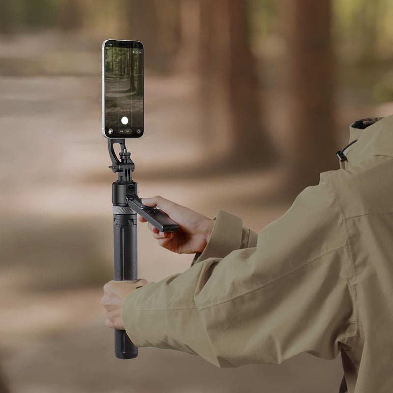 ULANZI TT23M 63" Magnetic Face Tracking Tripod for iPhone, 360° Smart Auto Face Tripod with Remote, Selfie Stick for MagSafe that Follows Your Movement for iPhone 17/16/15/14/13/Android/Camera/GoPro