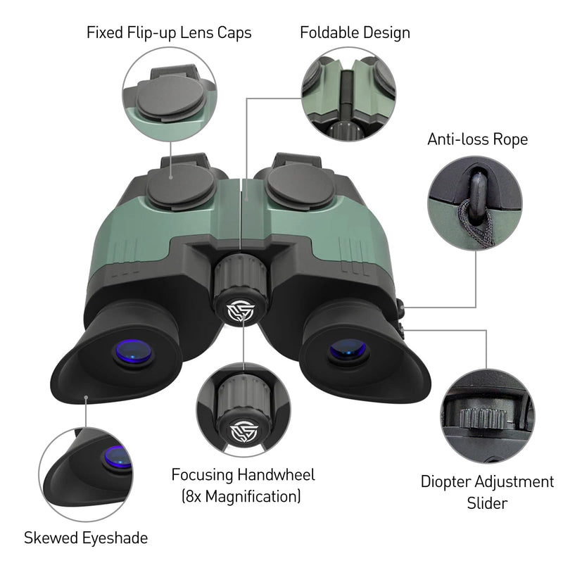 8x21 Compact Binoculars for Adults, Lightweight Binoculars with Large View, BaK-4 Prism Binocular for Bird Watching Hunting Travel Cruise Ship Hiking Sports Concert, Pocket-Size 8x21