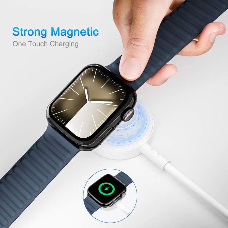 𝟐𝟎𝟐𝟒 𝐔𝐩𝐠𝐫𝐚𝐝𝐞𝐝 for Apple Watch Charger Magnetic Fast Charging Cable, Magnetic Wireless Charging Compatible with iWatch Series Ultra/9/8/7/6/SE/SE2/5/4/3/2-White[3Ft 2Pack]