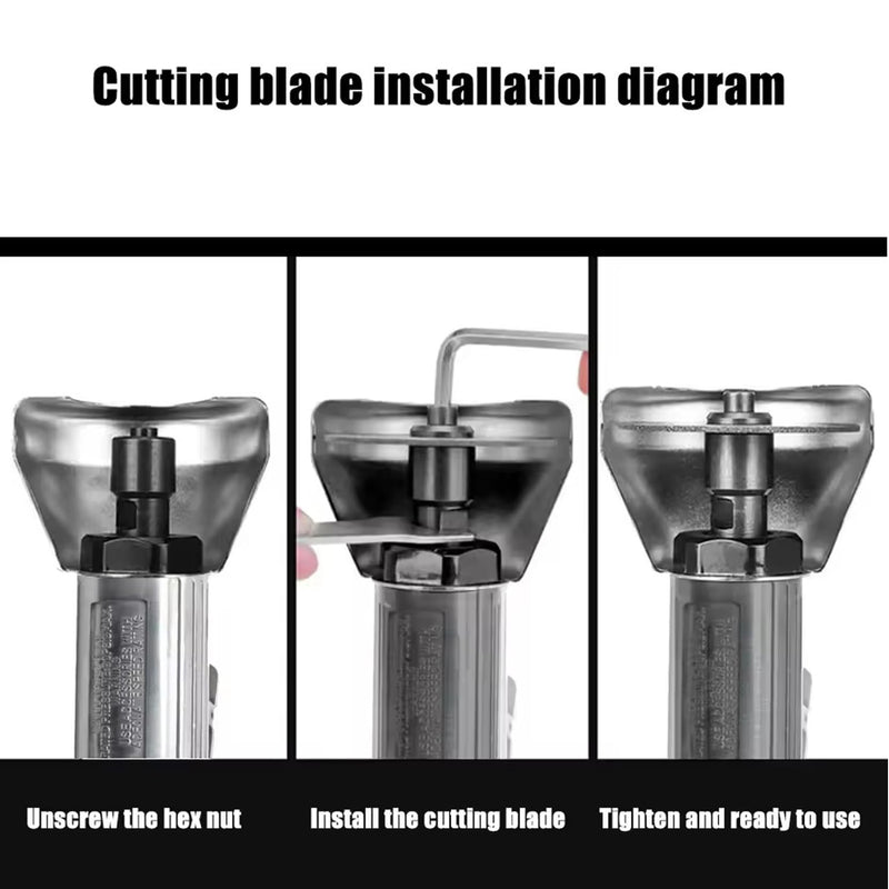 3 Inch Air Cut Off Tool with 10Pcs Cut Off Wheels | High-Speed Air Cutter, 20000RPM, Pneumatic Cutting, For Steel, Inox, PVC, Multiple Functions