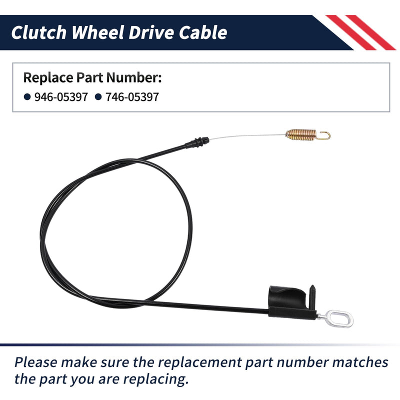 946-05397 Clutch Wheel Drive Cable 746-05397 Compatible with CUB Cadet CC600│MTD M430 M410│Craftsman CMGM231204│Troy-Bilt Lawn Mowers TBWC28 2022 2023 Pro Series 28 inch