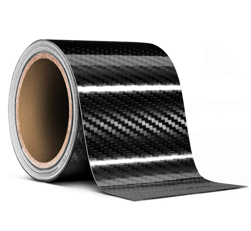 VViViD High Gloss Epoxy Black Carbon Fiber Vinyl Detailing Wrap Tape DIY Roll (3 Inch x 20ft) 3" x 20ft