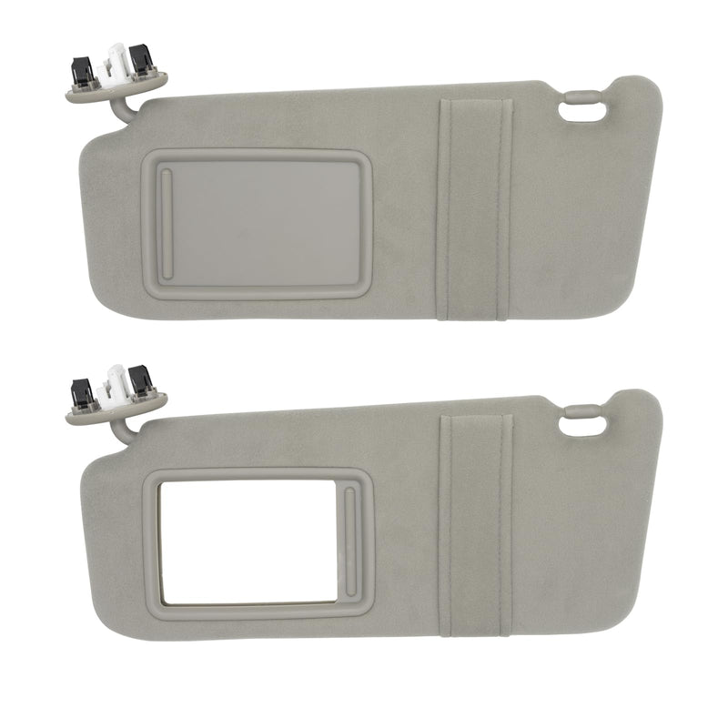 NHILES Left Driver Side Sun Visor Fits for Toyota Camry 2007 2008 2009 2010 2011 Replacement Sun Shade with Light # 74320-33F00-B0 (Gray) Gray(Left Driver with light)
