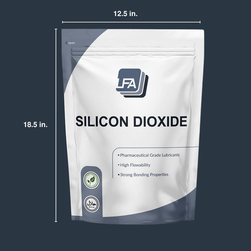 Silicon Dioxide - Anticaking Agent - 1 kg (2.2 lb) - Food Grade Silica Powder - Moisture-Absorbing Glidant for Tablet Press & Capsule Filler Pill Mix 2.2 Pound (Pack of 1)