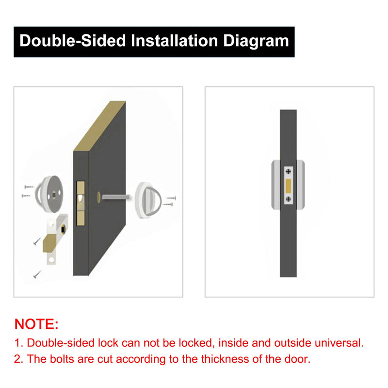 PATIKIL Round Recessed Door Lock, Stainless Steel 304 Hidden Recessed Cup Door Handle Furniture Pulls Latch Knob for Privacy Pocket Door Lockers, Brass