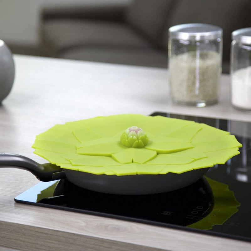 Charles Viancin - Artichoke Silicone Lid for Food Storage and Cooking - 11''/28cm - Airtight Seal on Any Smooth Rim Surface - BPA-Free - Oven, Microwave, Freezer, Stovetop and Dishwasher Safe