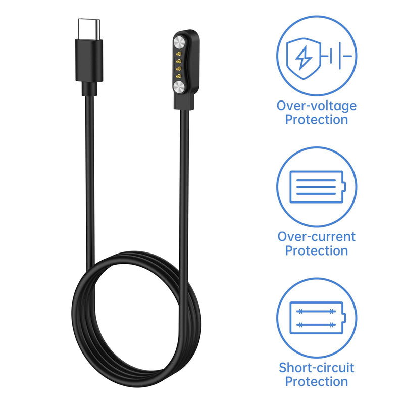 Vancle 2 Pack Charger for PLAUD Note & Note Pro AI Voice Recorder, USB C Magnetic Charging Cable Cord for PLAUD Note Pro Charger 2*USB C