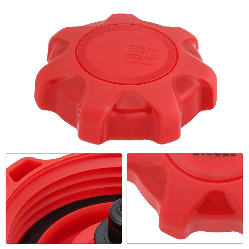 JAVIK Diese-l Cap Fuel Cap Fit for John Deere Tractors Mowers 1445 1565 2020 2210 3245C 4010 4610 4710 489 5076E 5300 5320N 5410 6700 7500 7700 8500 X495 X595 X750,OEM# AM123508 LVA10158