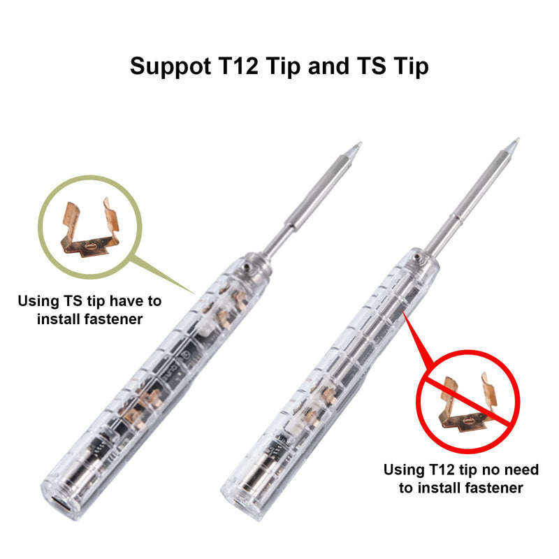 SEQURE SI012 Soldering Iron Kit, 68W Portable Soldering Iron Electric, Fast Heating, DC+PD Power Input, Digital OLED Display, Constant Temperature, Auto Sleep Welding Tool, TS-B2 Soldering Tip, XT60
