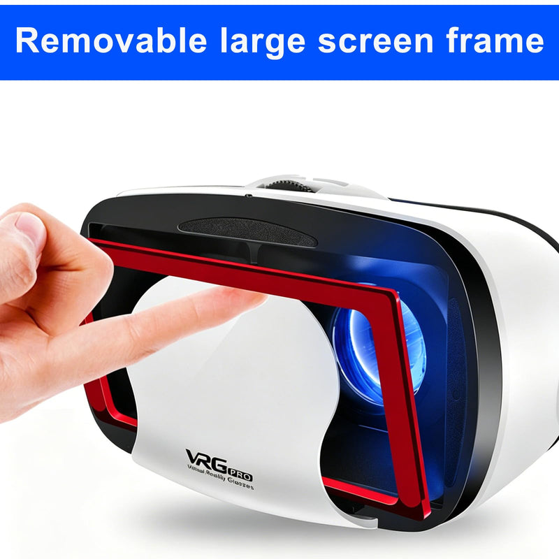 Virtual Reality Headset for Phone with Controller, 3D VR Glasses Adjustable VR Virtual Reality Goggles, Compatible 5.0-7.0 inch for iPhone & Android, for Movies Games（Black） Black