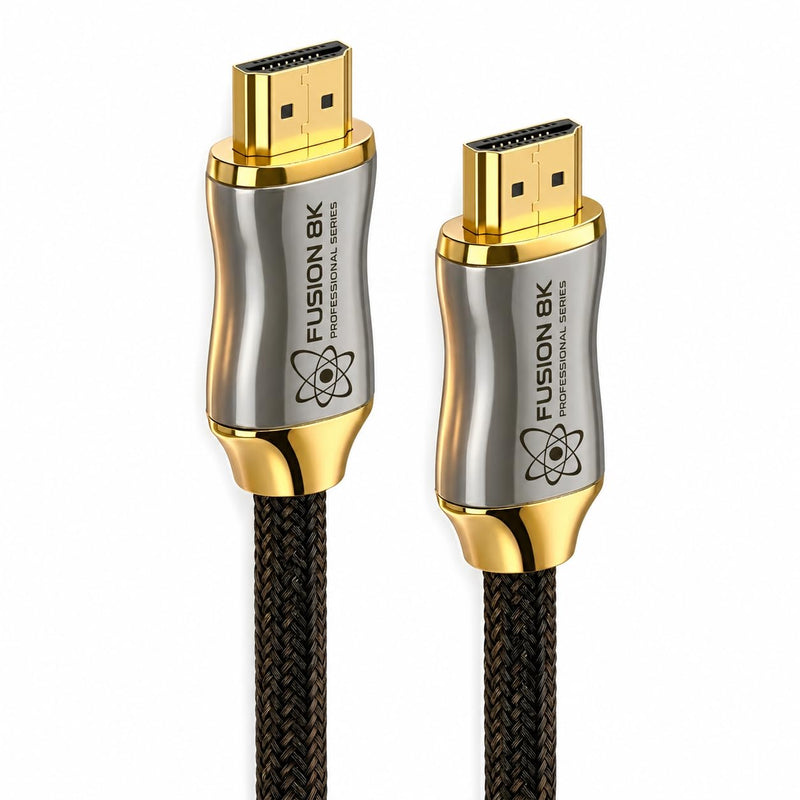 Fusion8K Certified HDMI 2.1 Cable 48Gbps 6 Feet - 10K 8K@60Hz 4K@120Hz 144Hz | eARC HDR10 Dolby Vision HDCP 2.3 | Braided Cord for PS5, Xbox Series X, Apple TV 4K, Roku, OLED TV