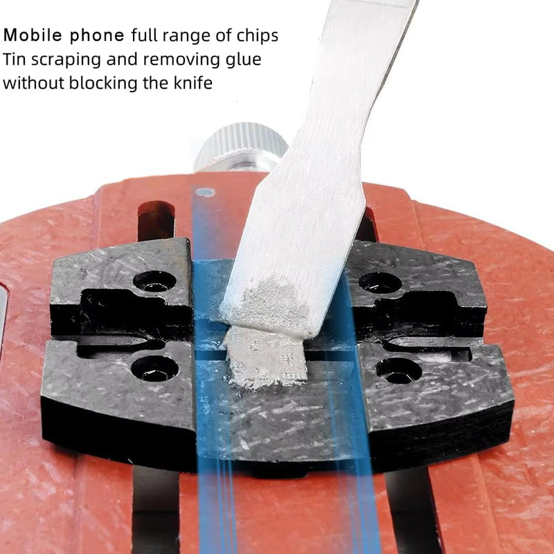 Universal Phone PCB Circular Fixture Motherboard Soldering Ring Clamp Phone Repair Clamping Tool for Phone BGA CPU IC Chip Glue Tin Removal Repair,Red