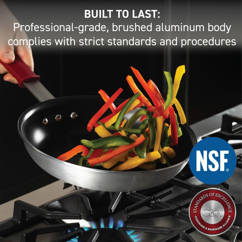 T-fal Professional VX3 Brushed Nonstick Fry Pan with Stainless Steel Handle 8.5Inch, Oven Broiler Safe 400F, Cookware, Pots and Pans, Skillet, Restaurant & Business Grade, Certified NSF and CBA, Black Professional Nonstick 8.5 inch