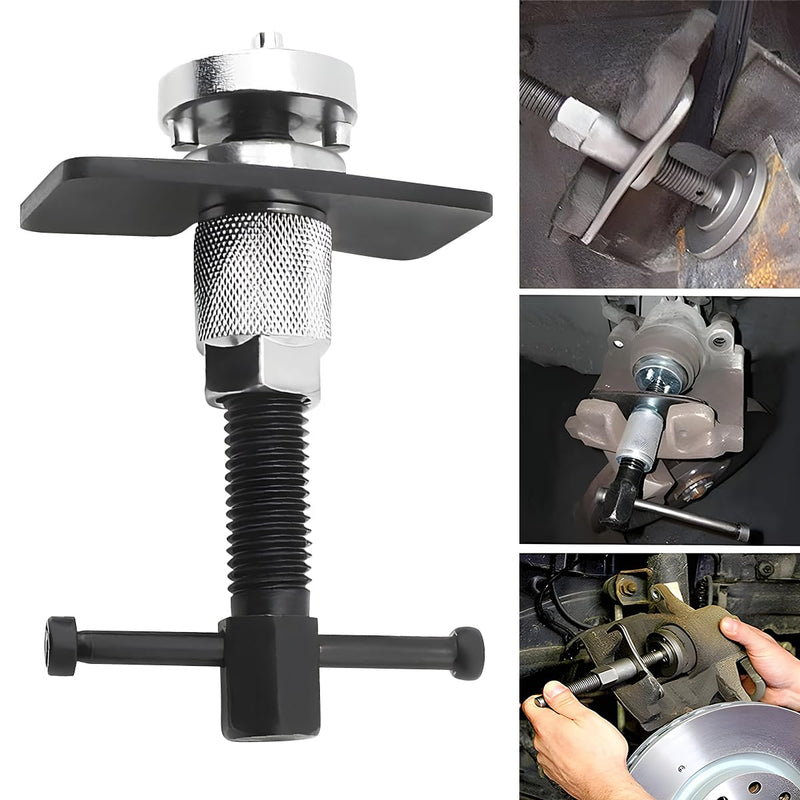 Car Brake Piston Wind Back Tool, Automotive Brake Caliper Piston Rewind Kits, Right Handle Set Vehicle Rare Brake Pad Replacement Tools, Universal for RV, SUV, Truck