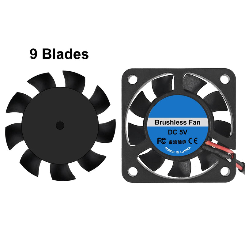 4pcs 40mm USB Brushless Cooling Fan 40mm x10mm DC 5V Quiet Cooling Fan 4010 Mini Computer Fan for Small Appliances Series Replacement 4010 5V USB