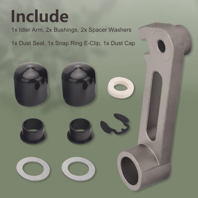 M143350 24H1184 T40189 M122350 M111358 M131119 Deck Idler Arm Ternsioner & Bushing Rebuild Kit Compatible with LX172 LX188 LX280 GX255 GX345 48C 54C GT LX GX GT242 GT262 GT275