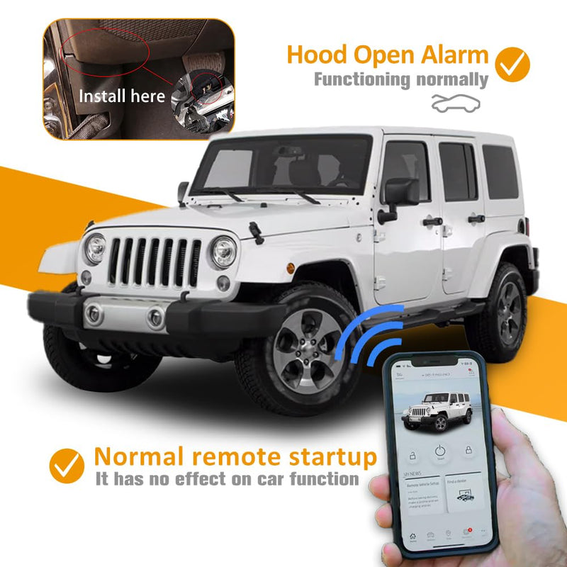 Auto Start Stop Eliminator for 2018-2024 J-eep Wrangler JL & 2020-2024 Gladiator JT Auto Stop Eliminator Engine Auto Stop/Start Disable/Canceller-Plug Play Error Free Bypass