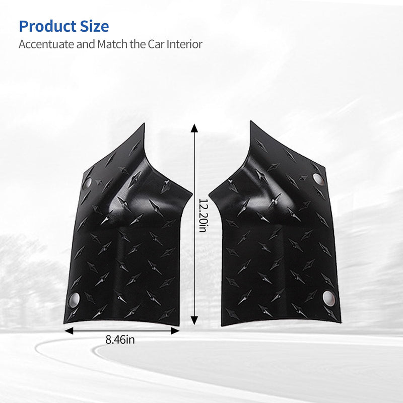 RT-TCZ for Wrangler JL Hood Cowl Cover, Body Armor for Jeep Wrangler JL JLU Gladiator JT 2018 2019 2020 2021 2022 2023 2024 Black Exterior Accessories 2pcs Black Pointer