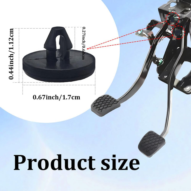 4PCS Brake Switch Stopper, Stopper Brake Switch Pad, Brake Light Switch Stopper, 90541-06036 Car Truck Auto Brake Pedal Pad, Automotive Clutch Pedal Stopper Fits for Most Cars (4PCS) 4PCS
