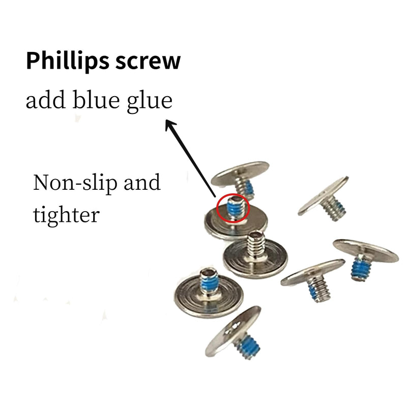 10pcs Laptop LCD Hinge Screws&Phillips Screwdriver for HP Envy X360 Convertible 15-BP 15T-BP 15M-BP 15-BQ 15M-BQ/Pavilion Gaming 15-CX 15T-CX,Screen Hinge Screw to Back Cover. (Blue Glue)