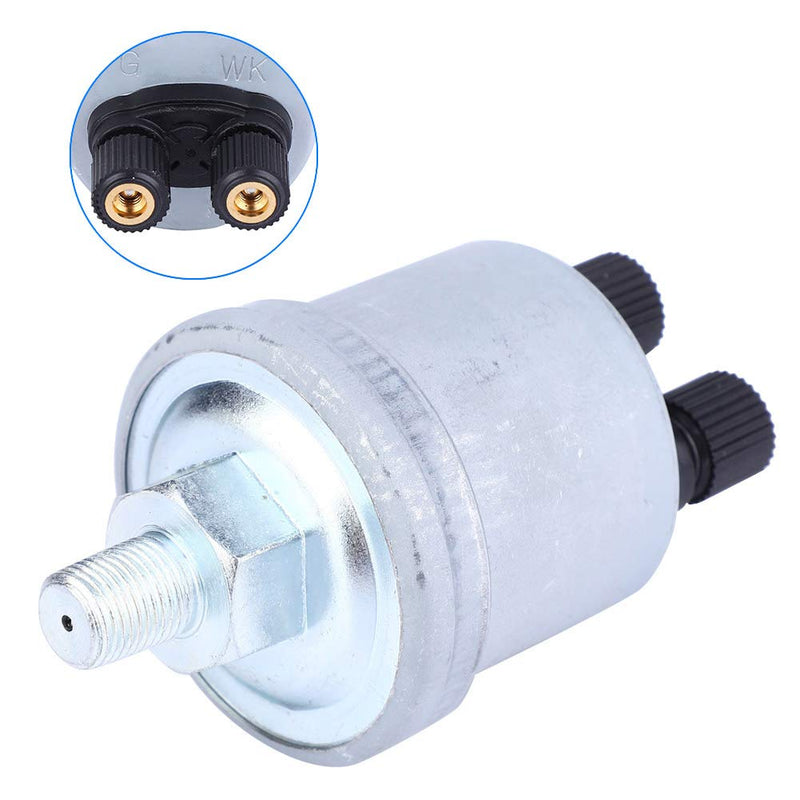 Oil Pressure Sender, VDO Oil Pressure Sending Unit 0-10 Bar, 1/8-27 NPTF Thread Oil Pressure Sensor Sender for VDO Measurement and Control