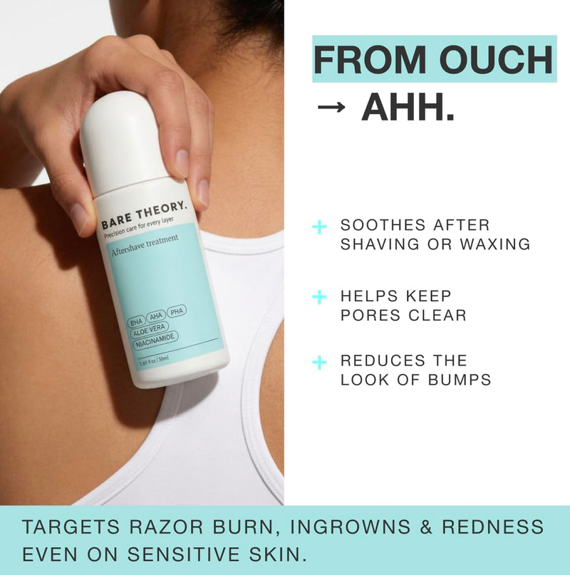 Ingrown Hair Treatment Serum Roll-On for Women – Razor Bumps & Razor Burn Solution, Gentle Smoothing Formula for Bikini Line, Legs & Underarms, Ingrown Hair Roller, 50 ml