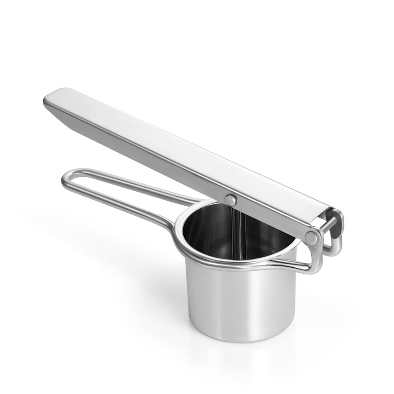 Large 15oz Potato Ricer Masher, Heavy Duty Stainless Steel Vegetable, Fruits Potato Masher and Ricer with 2 Interchangeable Disc kitchen Tool, Press and Mash Kitchen Gadget For Perfect Mashed Potatoes