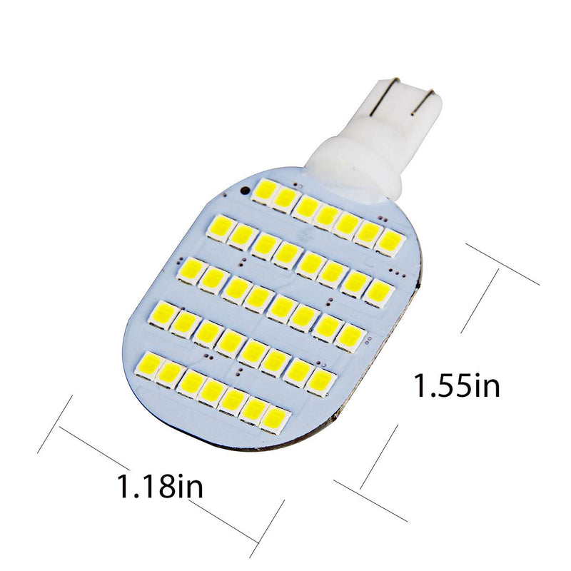 Super Bright T10 921 922 912 LED Bulbs for 12V RV Ceiling Dome Light RV Interior Lighting Trailer Camper, White 600 Lumens (Pack of 10) Pack of 10 Super White(6000-6500k Color Temperature)